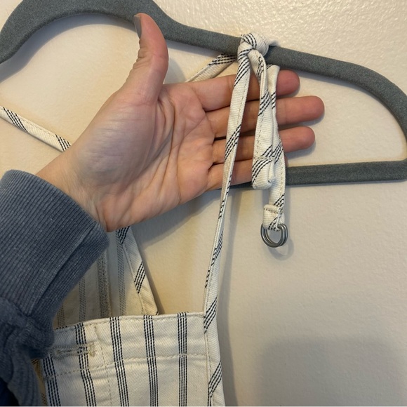 Pilcro Railroad Stripe Overalls - Picture 3 of 11